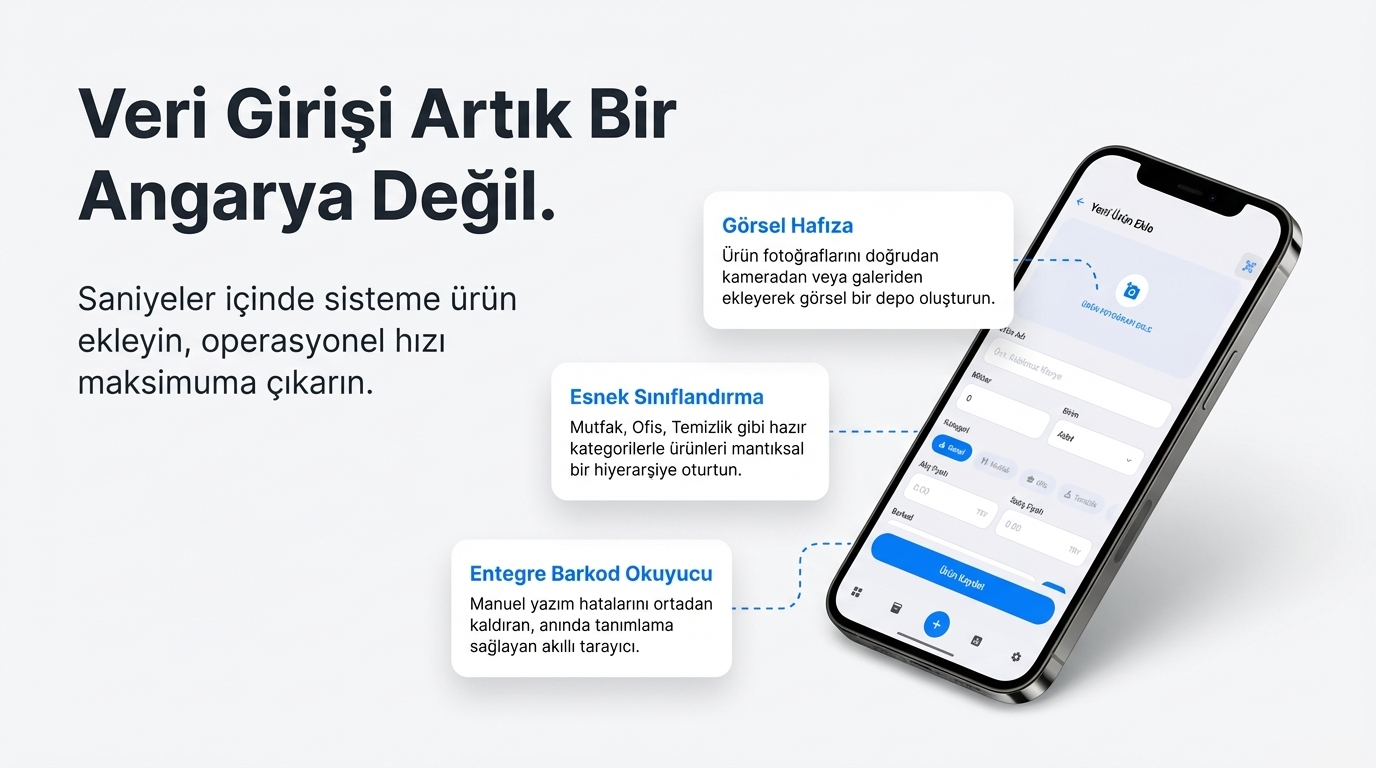 StockPlus akıllı barkod okuma ve ürün tanımlama
