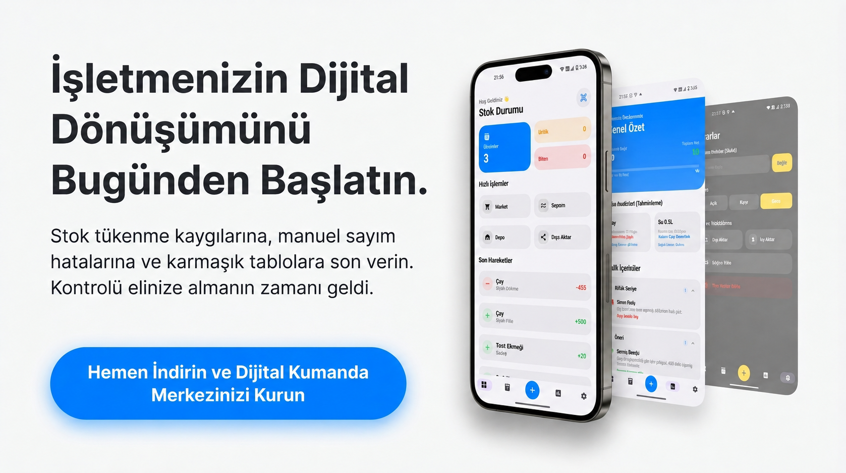 StockPlus işletme stok takip yazılımı dijital dönüşüm